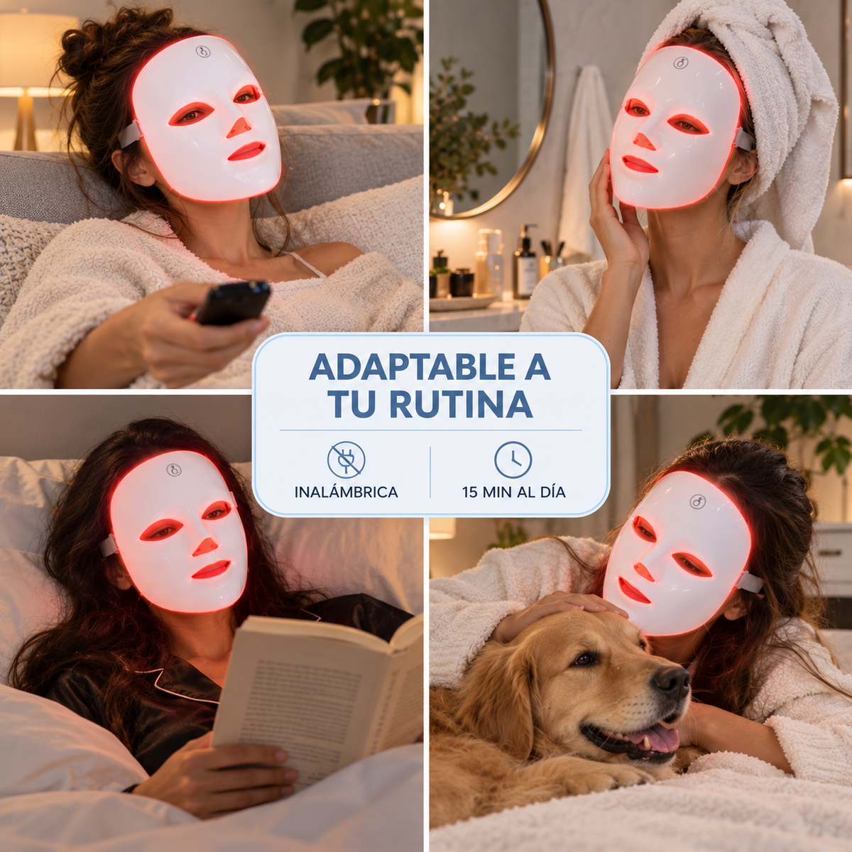 Pack Rutina Skincare – Máscara LED + Set Spa